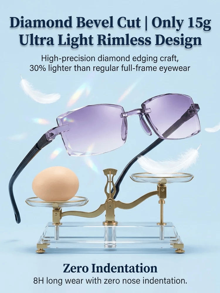 Redécouvrez une vision claire – Lunettes de lecture à zoom intelligent taille diamant