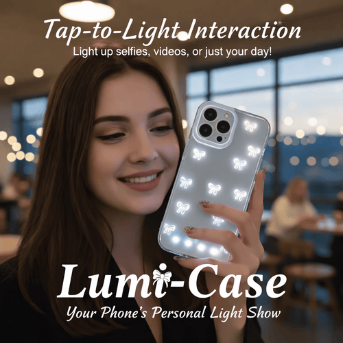 📱Coque de téléphone LED éclatante à nœud