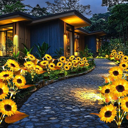 🌻🌞Lampes solaires LED en forme de tournesol pour jardin
