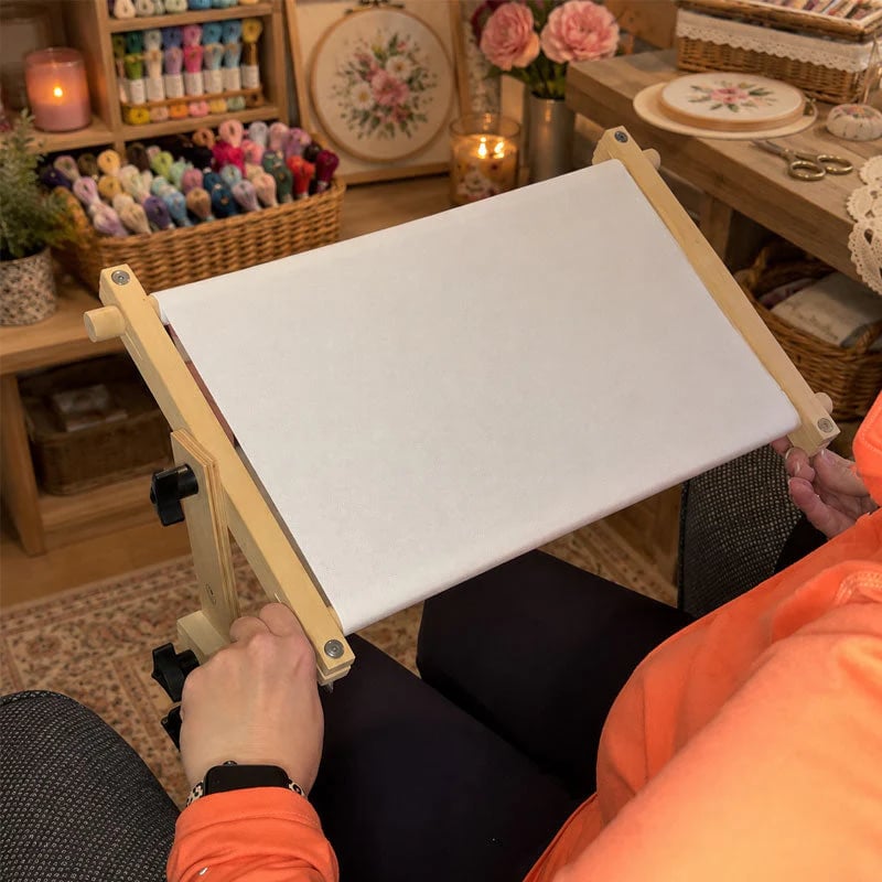 Support de broderie de table réglable – Porte-cadre pour point de croix