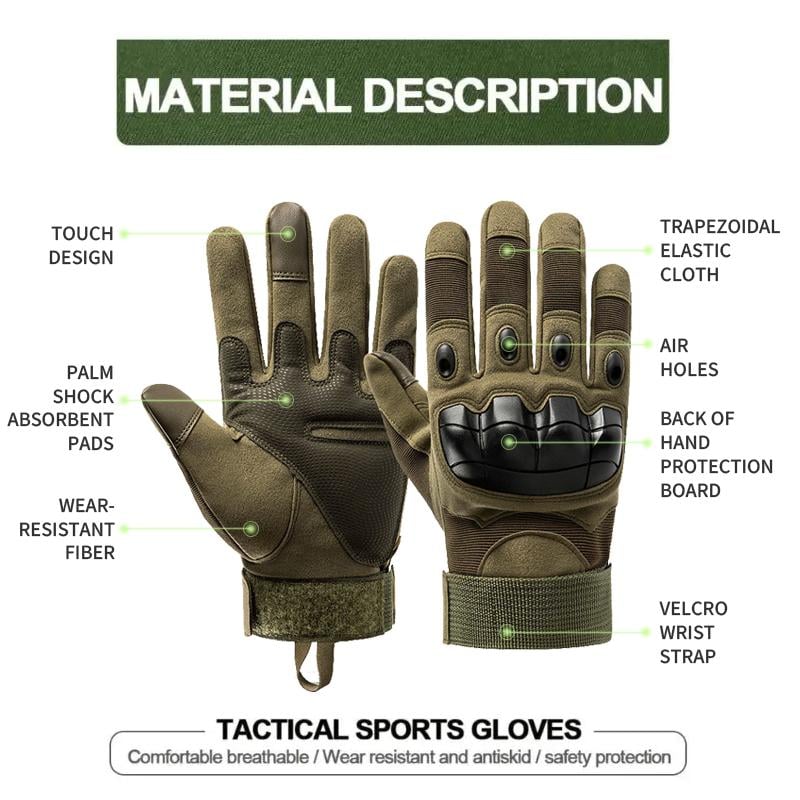 🔥Offre limitée : -58 %✨Gants tactiques couvrant entièrement les doigts avec protection souple des articulations