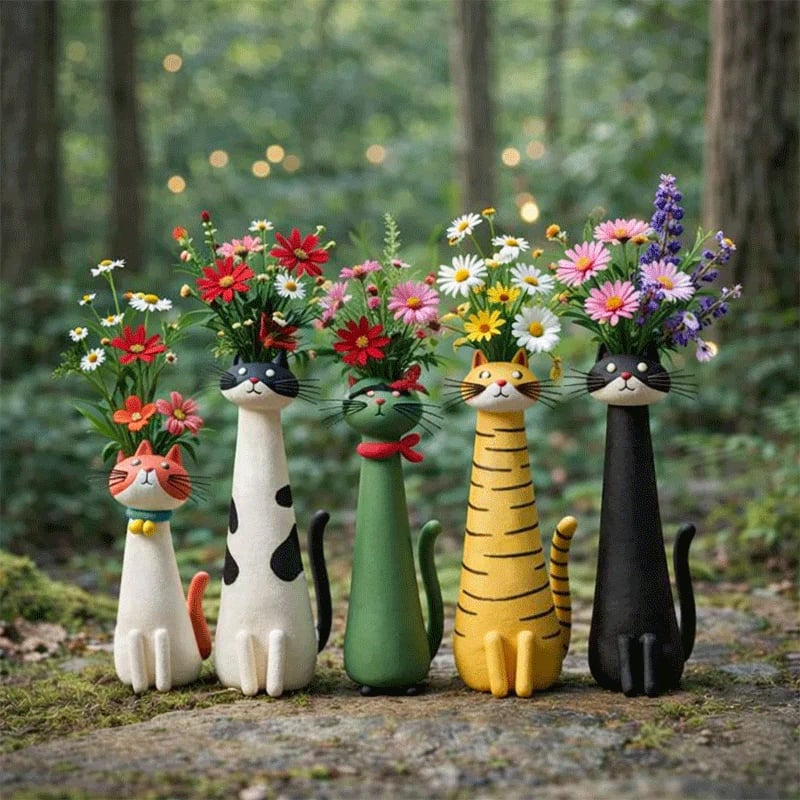 🔥DERNIER JOUR : -57 % sur ce vase chat original fabriqué à la main 😻