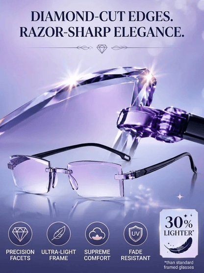 Redécouvrez une vision claire – Lunettes de lecture à zoom intelligent taille diamant