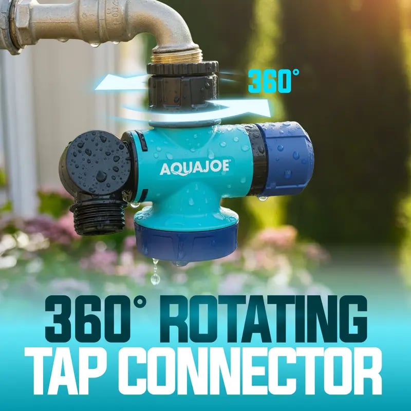💦 Raccord multifonction pour tuyau d’arrosage Aqua Joe