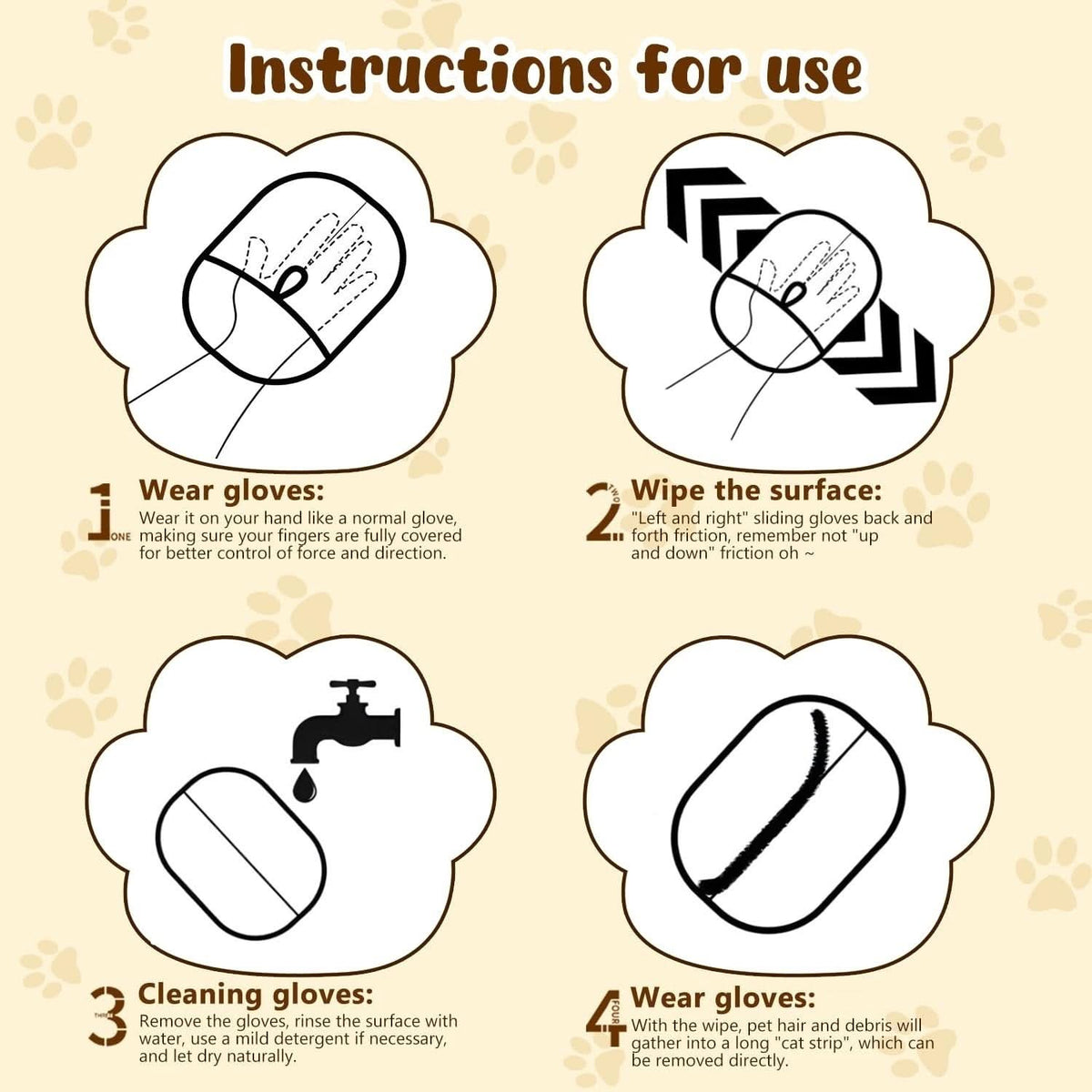 🔥Technologie de pointe🔥🐾🧤 Gants électrostatiques pour enlever les poils d’animaux – Efficaces des deux côtés, en silicone doux et lavables/réutilisables (Polyvalents pour la maison et la voiture) !