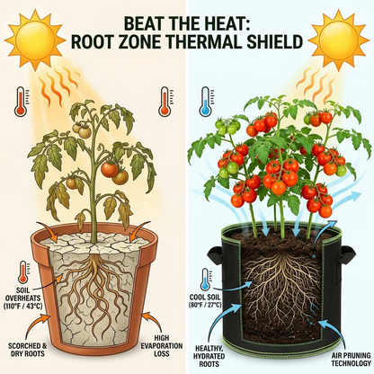 Sacs de culture en tissu robuste – Pots de plantes respirants et réutilisables