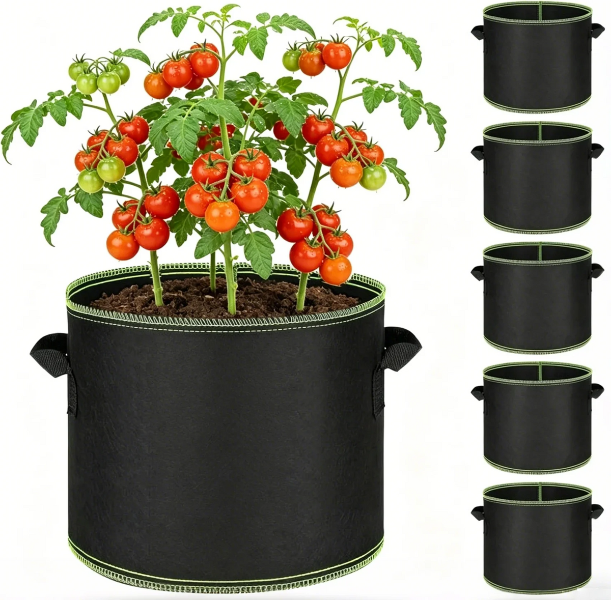 Sacs de culture en tissu robuste – Pots de plantes respirants et réutilisables