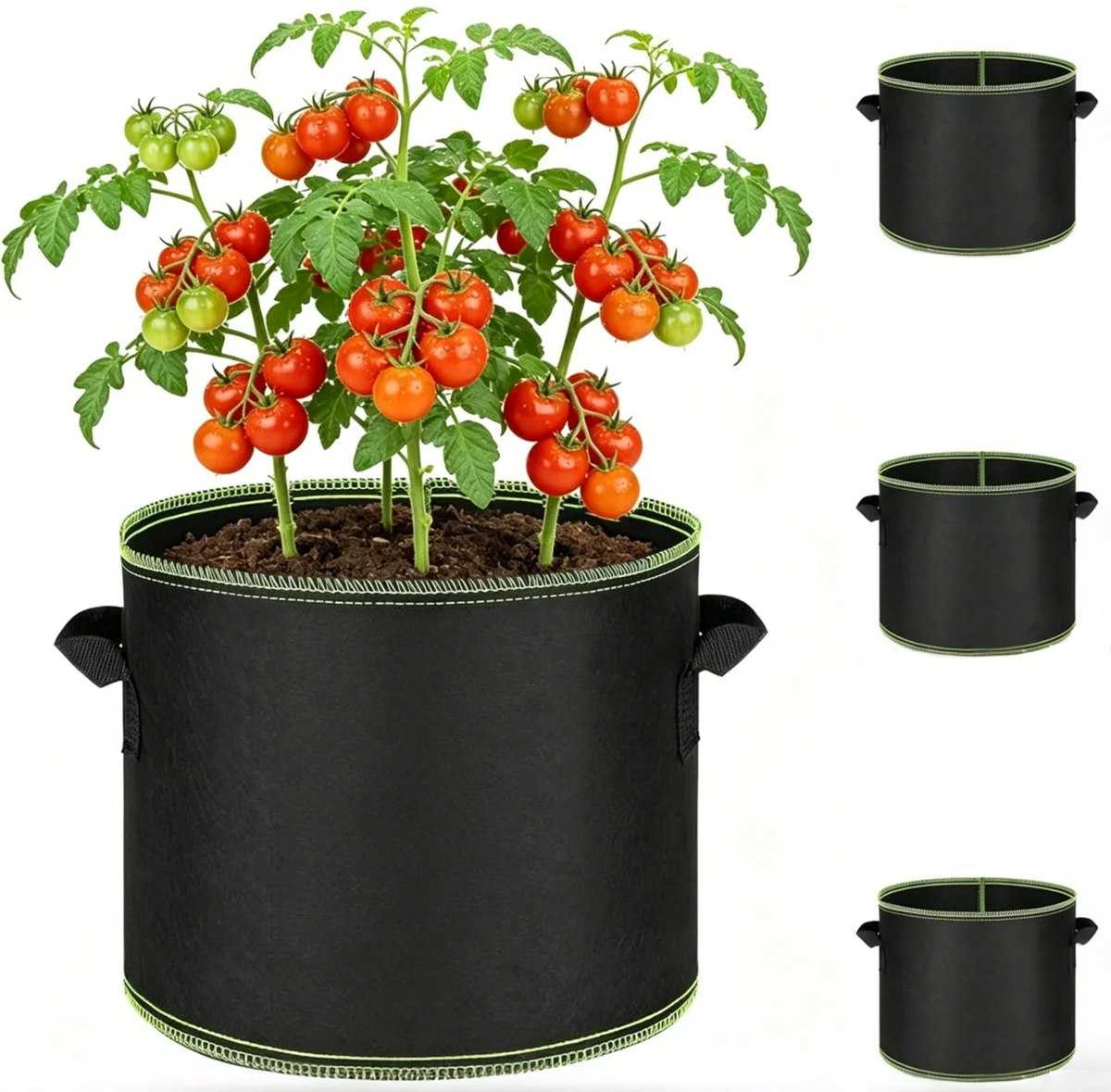 Sacs de culture en tissu robuste – Pots de plantes respirants et réutilisables