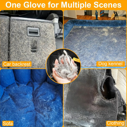 🔥Technologie de pointe🔥🐾🧤 Gants électrostatiques pour enlever les poils d’animaux – Efficaces des deux côtés, en silicone doux et lavables/réutilisables (Polyvalents pour la maison et la voiture) !