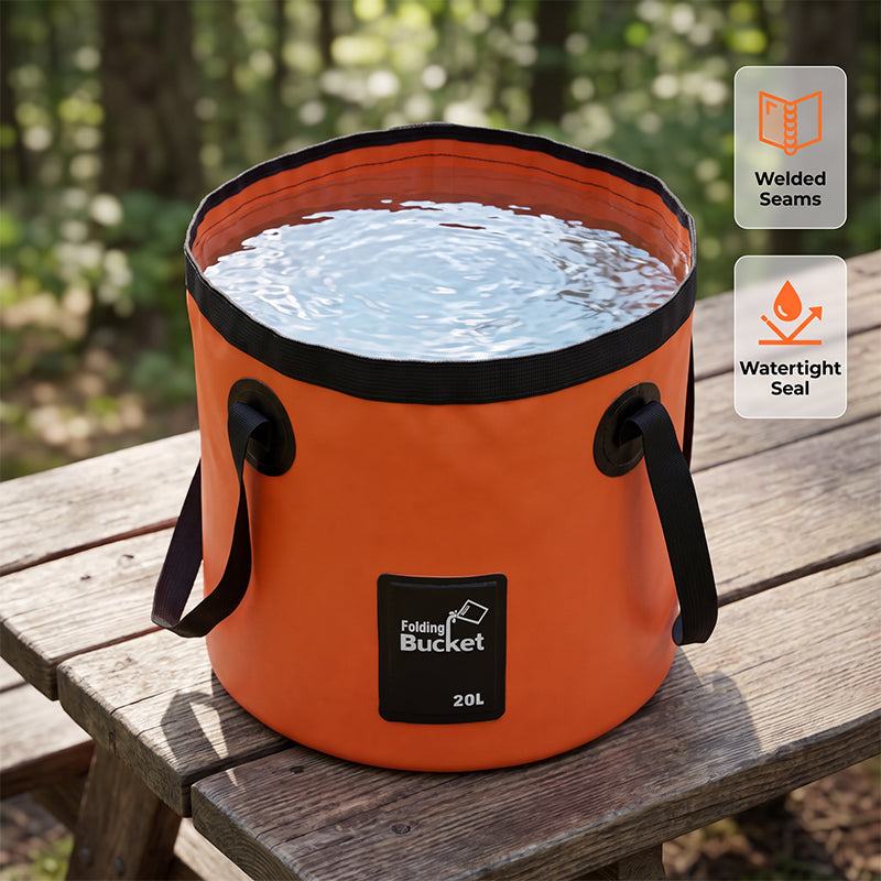 📢📢-40 % !! ⏰Seau pliable portable pour le camping et la pêche en plein air